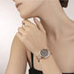 Coeur De Lion Rose Vermeil Mesh Bracelet Watch with Rainbow Crystal Dial - Judith Hart Jewellers