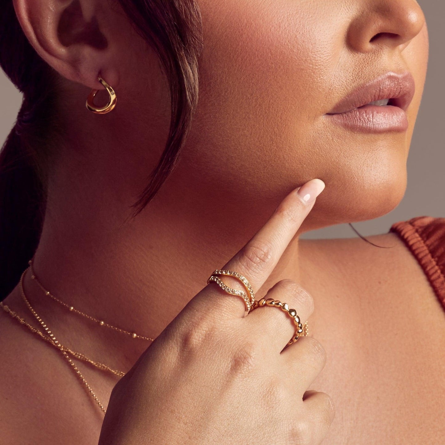 Hot Diamonds x Jac Jossa Beach Pebbles Ring DR225 - Judith Hart Jewellers