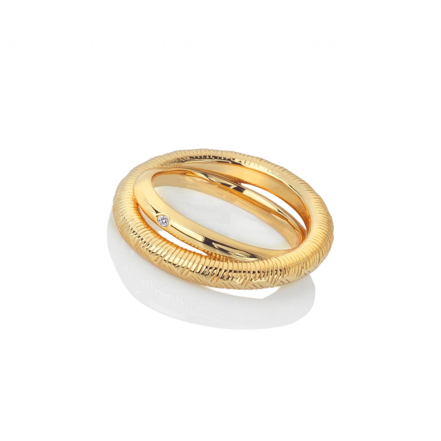 Hot Diamonds x Jac Jossa Spirit Duo Strands Ring DR229 - Judith Hart Jewellers