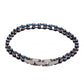 Unique & Co Steel and Blue IP Plated Chain Link Bracelet - Judith Hart Jewellers