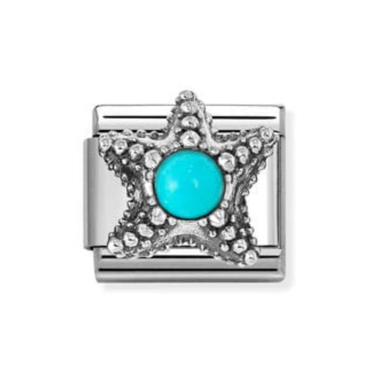 Nomination Composable Classic Turquoise Starfish 330511/06