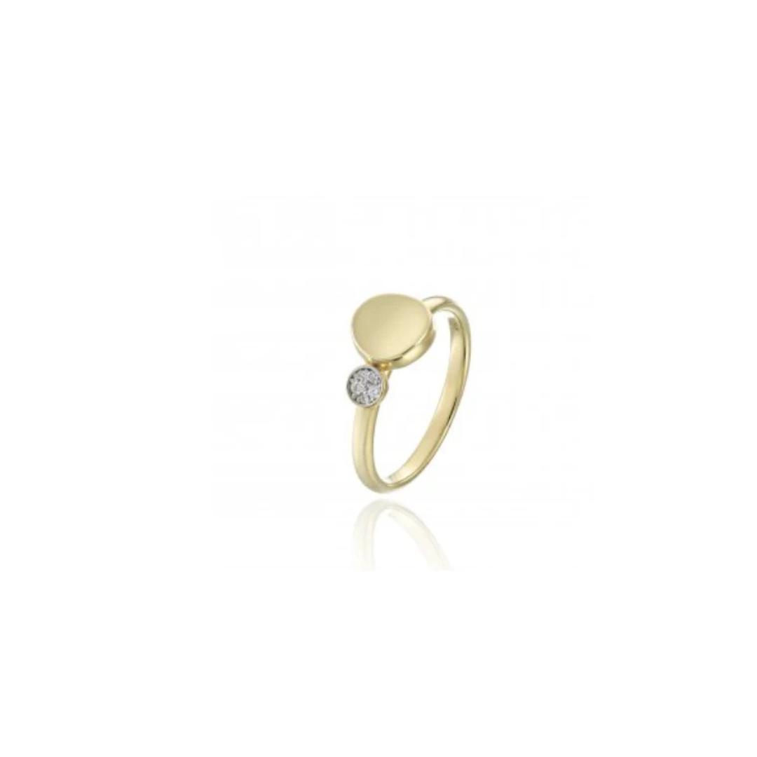 Chimento 18ct Yellow Gold Armillas Glow 0.03ct Ring Size N