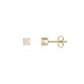 9ct Yellow Gold 4mm Round Opal Stud Earrings