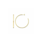Thomas Sabo Yellow Gold Plated Thin Hoop Earrings CR647-413-39
