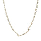 Sterling Silver Double Wrap Solid Link Necklace 18"