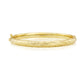 9ct Yellow Gold 5mm Hand Engraved Hollow Bangle