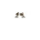 Tish Lyon Titanium Triple Crystal Stud Earrings