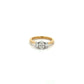 18ct Yellow Gold Three Oval Cut Diamond Ring