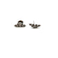 Tish Lyon Titanium Curve Crystal Stud Earrings