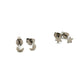 Tish Lyon Two Pair Pack Titanium Star and Moon Stud Earrings
