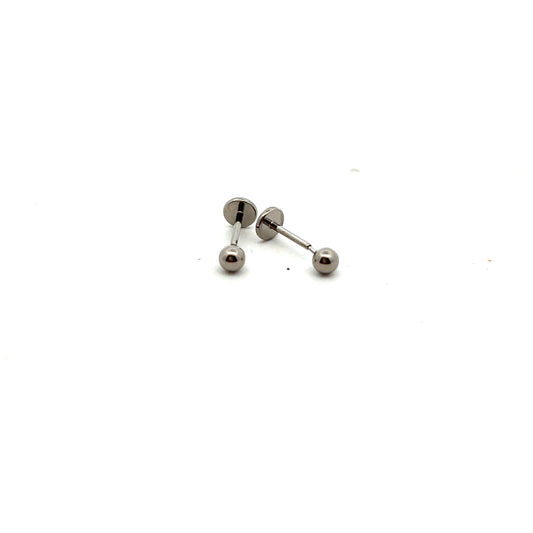 Tish Lyon Labret Titanium Mini Ball Stud Earrings
