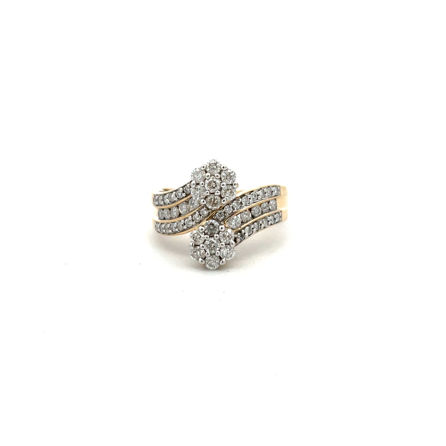Pre-Owned 1.00ct Diamond Cluster Ring Size N