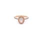 18ct Yellow Gold Opal and Diamond Ring Size N
