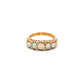 9ct Yellow Gold Opal and Diamond Ring Size N
