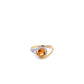 9ct Yellow Gold Citrine and Diamond Ring Size N