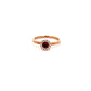 9ct Rose Gold Pink Tourmaline and Diamond Ring Size M