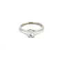Platinum 0.50ct Radiant Cut Diamond Ring D VS1