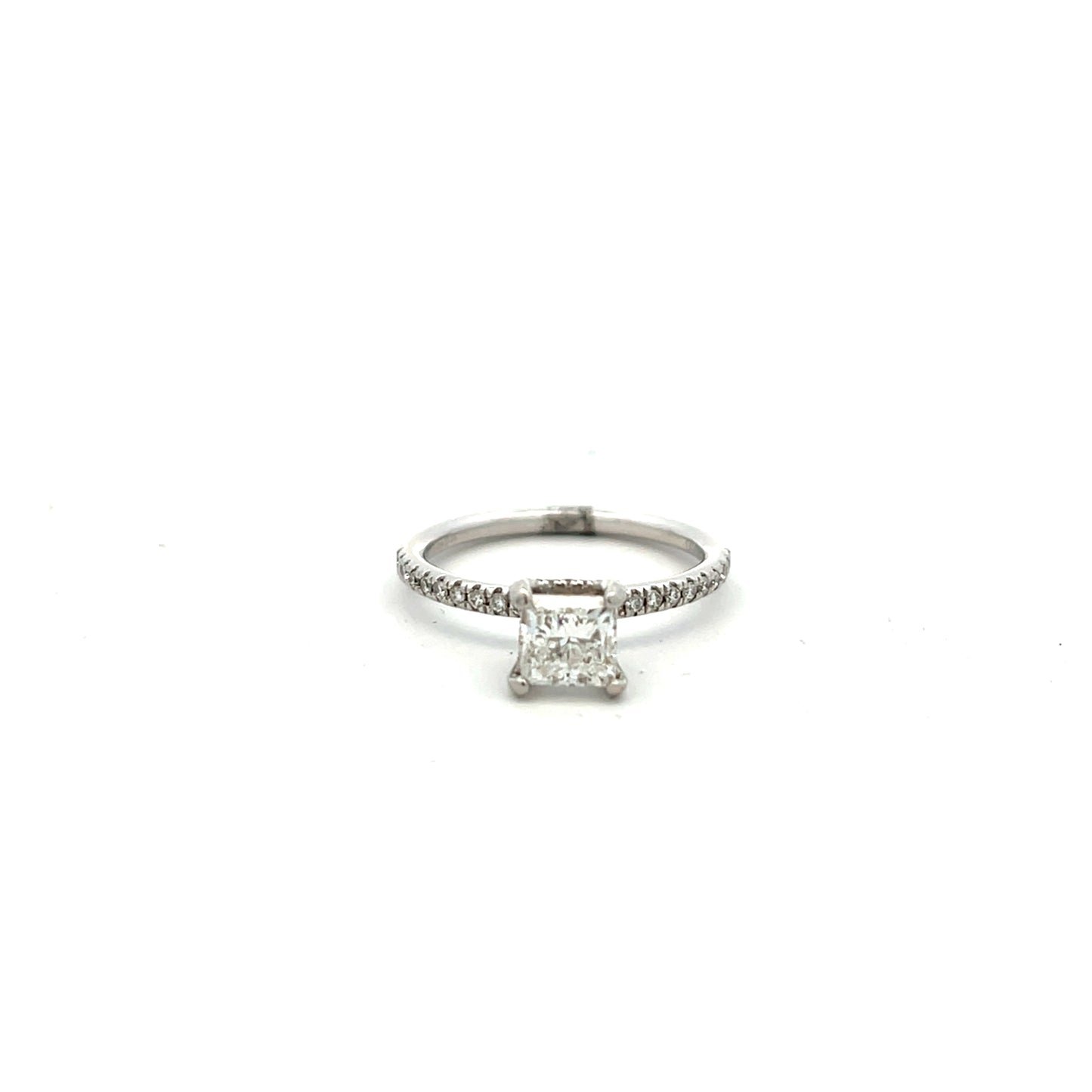 Platinum Princess Cut 1.18ct Diamond Ring Size M