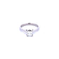 Platinum 0.52ct Princess Cut Diamond Ring