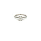 Platinum 0.55ct Radiant Cut Diamond Ring with Brilliant Cut Diamond Shoulders Size M