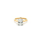18ct Yellow Gold Laboratory Grown 1.53ct Oval Cut Ring Size M