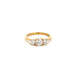 18ct Yellow Gold Laboratory Grown Diamond Three Strong Brilliant Cut Diamond Ring Size P