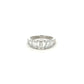 Platinum Laboratory Grown Diamond 5 Stone Graduated Emerald Cut Ring Size M
