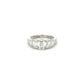Platinum Laboratory Grown Diamond 5 Stone Graduated Emerald Cut Ring Size M