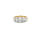 18ct Yellow Gold Laboratory Grown Diamond 5 Stone Oval Ring Size N