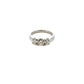 Platinum Laboratory Grown Diamond Three Stone Ring Size L