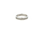 18ct White Gold 0.50ct Princess Cut Diamond Channel Set Half Eternity Ring Size N