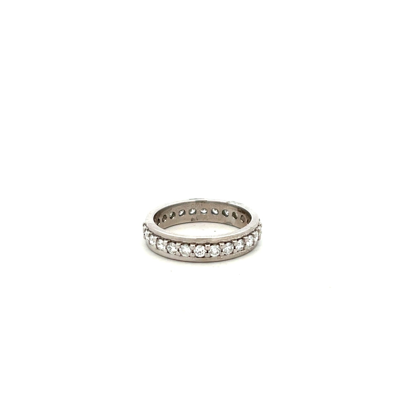 18ct White Gold 1.00ct Brilliant Cut Diamond Ring Size N