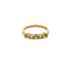 9ct Yellow Gold Peridot And Diamond Five Stone Ring Size N