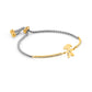 Nomination Milleluci Stainless Steel and Gold Plate Cubic Zirconia Girl Bracelet 028006/026