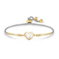 Nomination Milleluci Yellow Gold Plated Mother of Pearl Heart Bracelet 028031/070