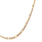 Pre-Owned 9ct Gold Two Colour 24" Figaro Chain