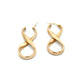 Pre-Owned 9ct Gold Figure Eight Design Earrings