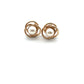 Pre-Owned 9ct Gold Freshwater Cultured Pearl Knot Stud Earrings