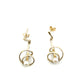 Pre Owned 9ct Gold Freshwater Cultured Pearl Drop Earrings