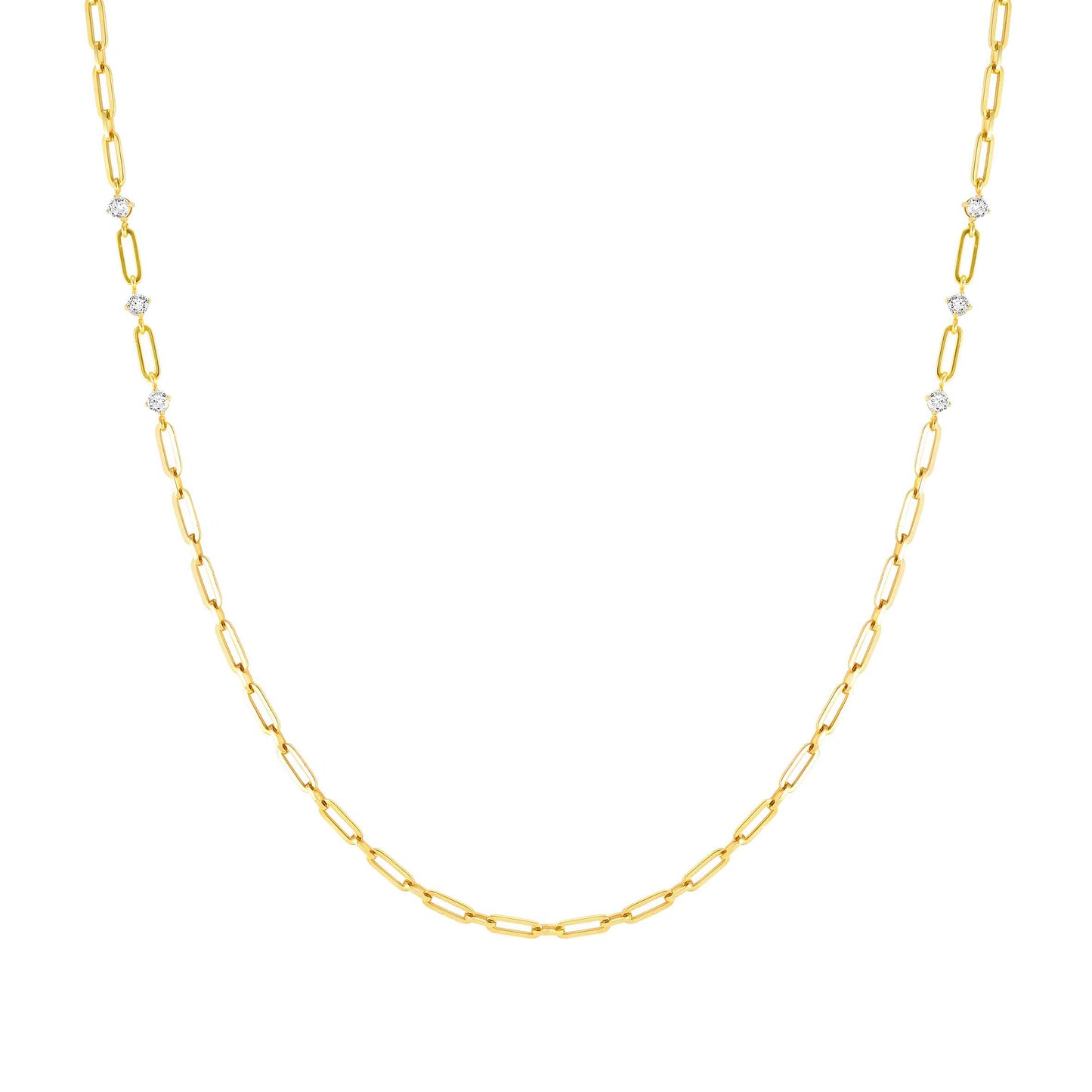 Nomination Chains Of Style Long Necklace Gold Plated Stainless Steel with Cubic Zirconia 029402/012