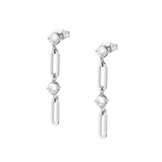 Nomination Chains of Style Drop Cubic Zirconia Earrings 029404/001