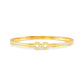 Nomination Pretty Bangles Infinity Cz Yellow Pvd Medium Bangle 029511/067