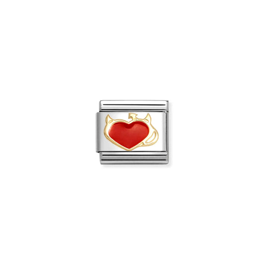 Nomination Composable Classic Red Devil Heart Charm 030207/51