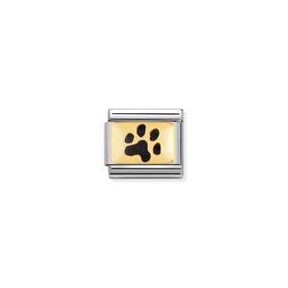 Nomination Classic Black Paw Print Charm 030284/47