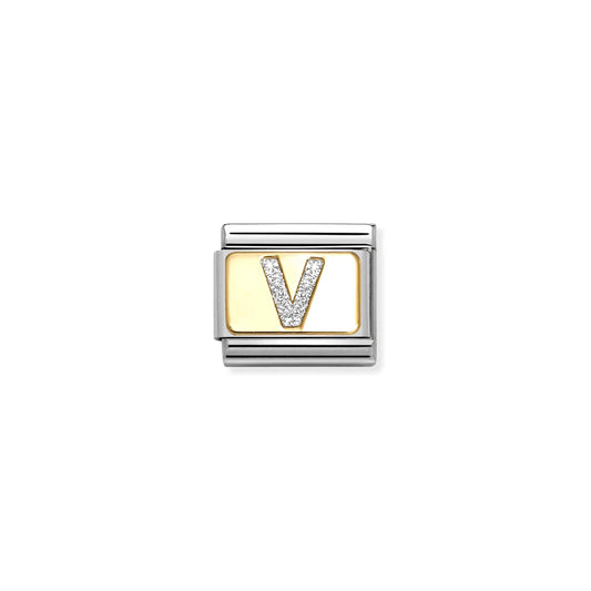 Nomination Composable Classic Glitter Initial V 030291/22