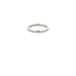 18ct White Gold Narrow Round Wire Ring Size M