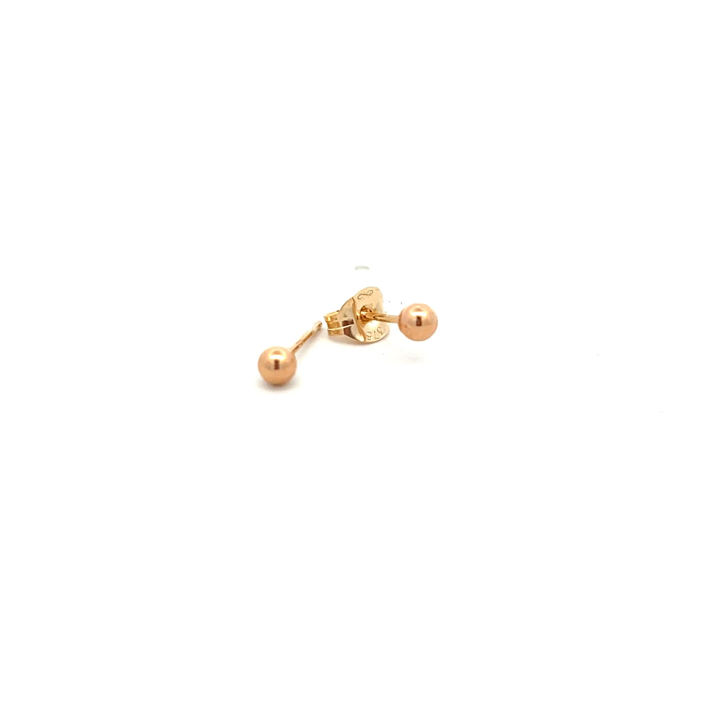 9ct Yellow Gold 3mm Ball Stud Earrings
