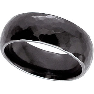 Geti Zirconium Faceted Hammered Finish Ring