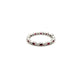 18ct White Gold Diamond and Ruby Ring Size M