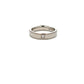 18ct White Gold Princess Cut Diamond Matt Finished Ring Size S